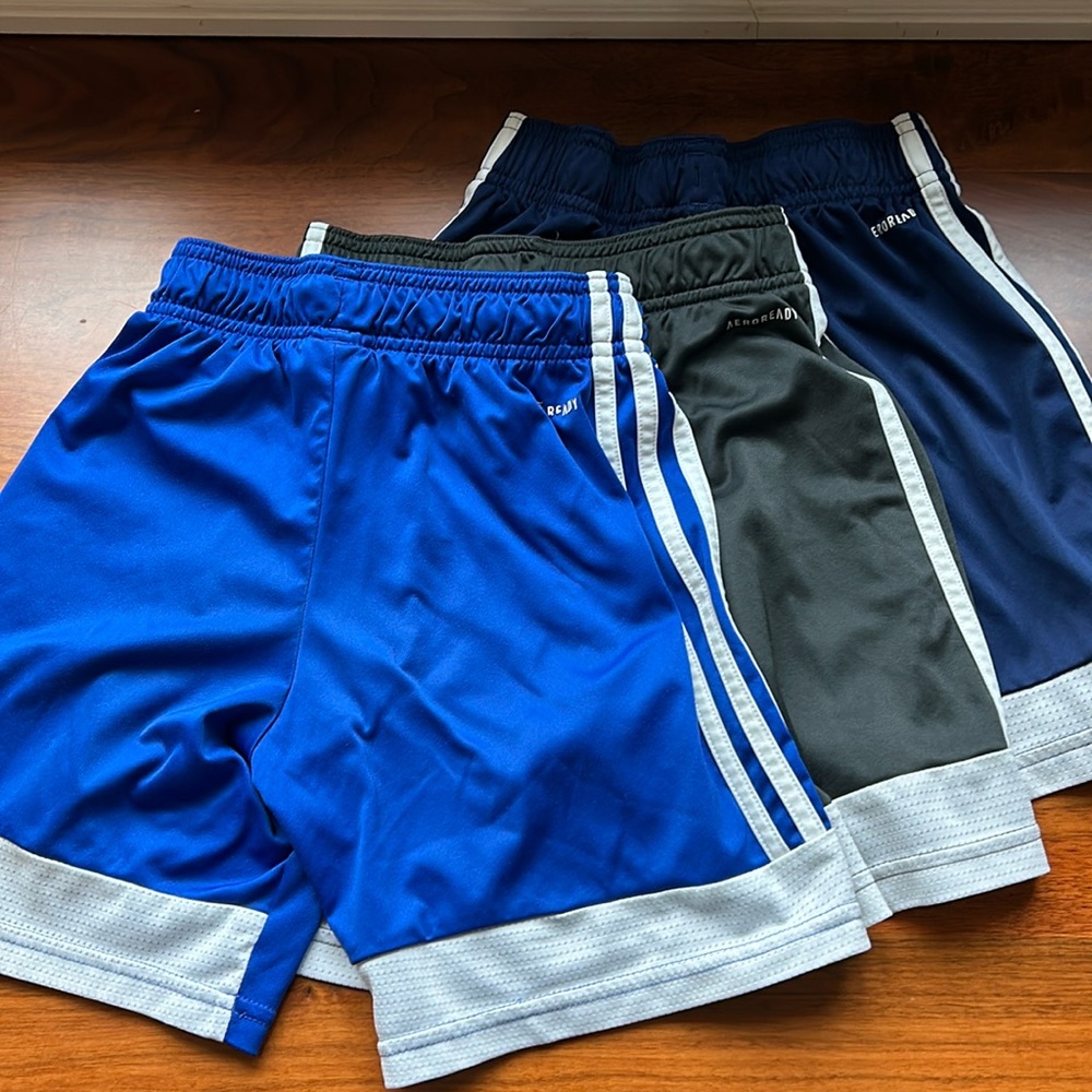Set of 3 adidas shorts size 9-10